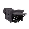 New York Dual Motor Riser Recliner in Graphite Grey